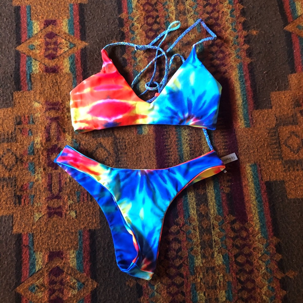 Medium zaful tie dye bathing suit